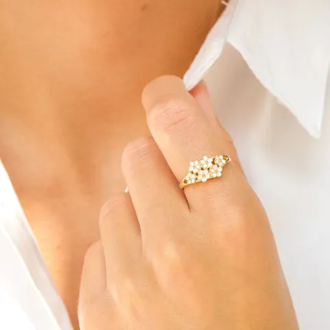 Marguerite Ring aus vergoldetem Sterlingsilber