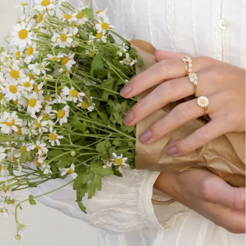 Marguerite Ring aus vergoldetem Sterlingsilber