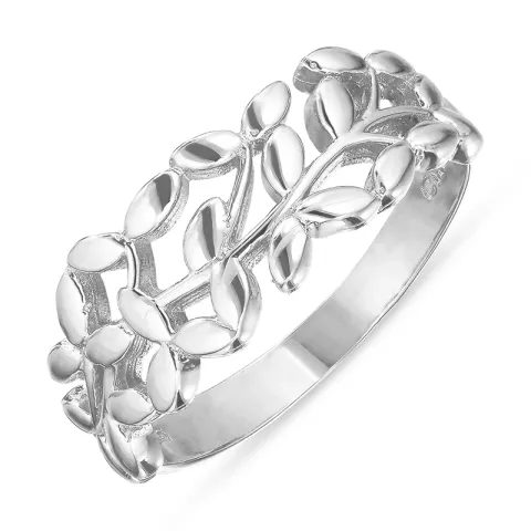 Blatt Ring aus Silber