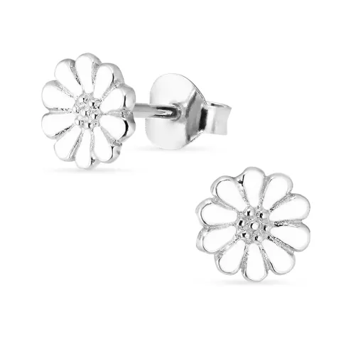 6,5 mm Marguerite Ohrstecker in Silber - Maggie