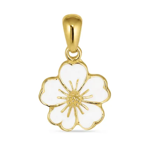 11 mm Vergissmeinnicht Anhänger aus vergoldetem Sterlingsilber