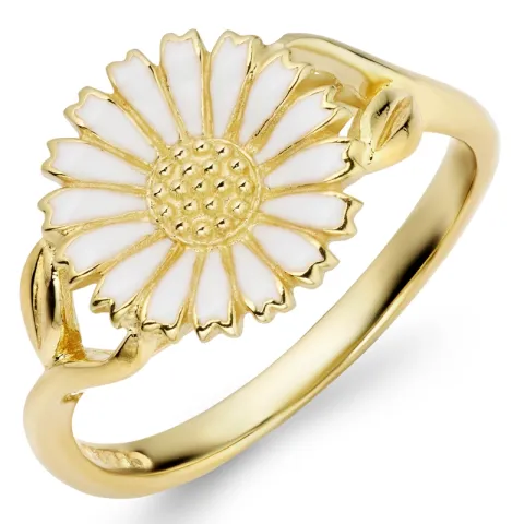 11 mm Marguerite Ring aus vergoldetem Sterlingsilber - Marie