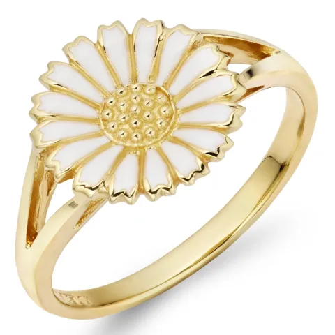 10 mm Marguerite Ring aus vergoldetem Sterlingsilber - Marie