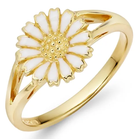 10 mm Marguerite Ring aus vergoldetem Sterlingsilber - Marie