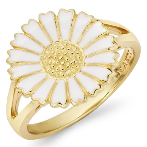14 mm Marguerite Ring aus vergoldetem Sterlingsilber - Marie
