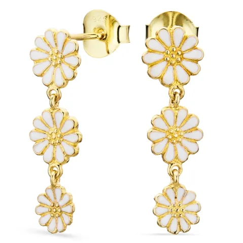 Marguerite Ohrringe in vergoldetem Silber