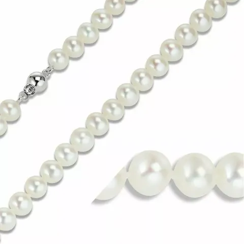 45 cm weißem aa-qualität perlenhalskette mit süßwasserperle.