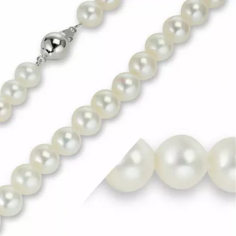 45 cm weißem aa-qualität perlenhalskette mit süßwasserperle.