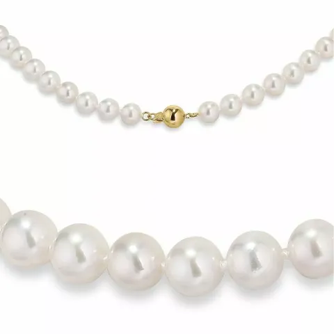 45 cm weißem aa-qualität perlenhalskette mit .