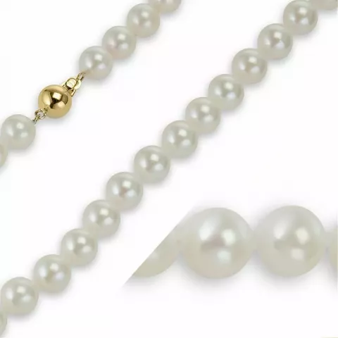 45 cm weißem a-qualität perlenkette mit japanisch akoya perlen.