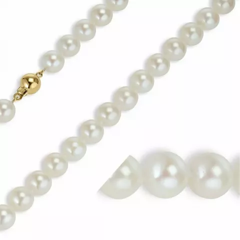 45 cm weißem a-qualität perlenkette mit japanisch akoya perlen.