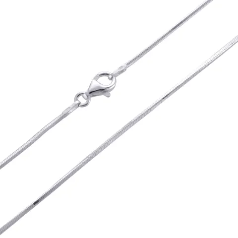 Schlangenhalskette aus Silber 42 cm x 1,2 mm