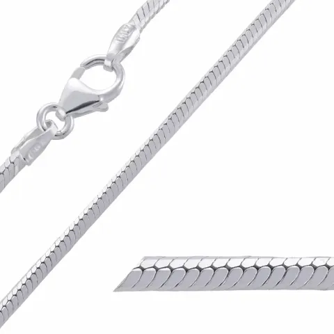 Schlangenhalskette aus Silber 55 cm x 1,6 mm