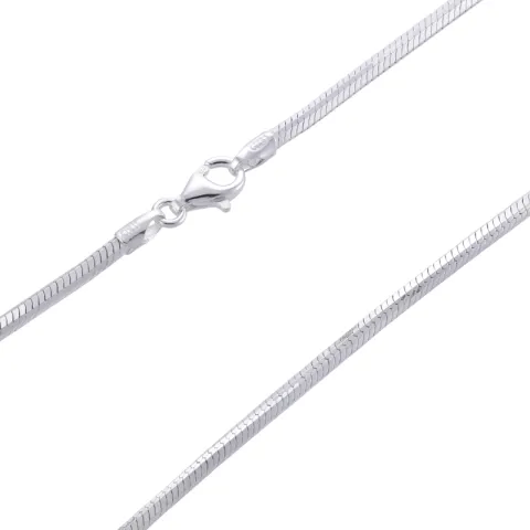 Schlangenhalskette aus Silber 42 cm x 1,8 mm