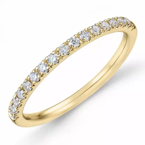 Einfacher Diamant Memoirering in 14 Karat Gold 0,25 ct