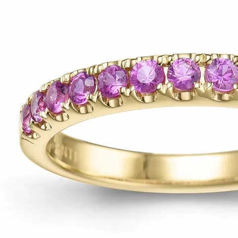 pink Saphir Memoirering in 14 Karat Gold 0,71 ct