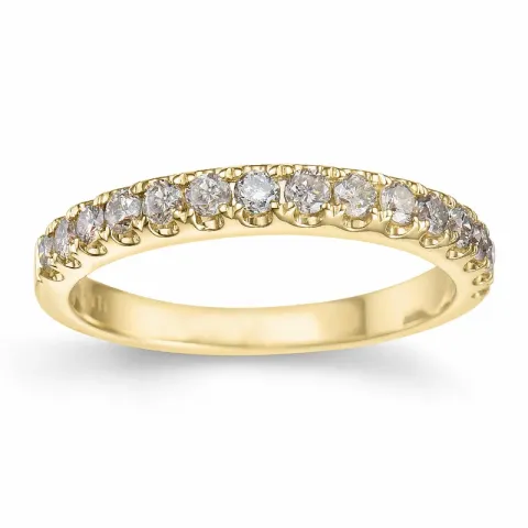 Champagner Diamant Memoirering in 14 Karat Gold 0,50 ct