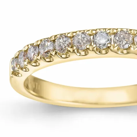 Champagner Diamant Memoirering in 14 Karat Gold 0,50 ct