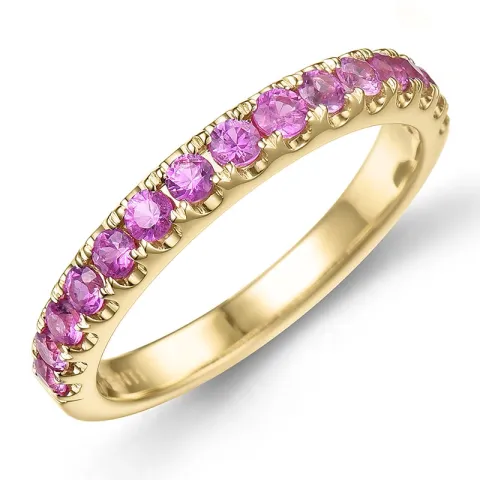 pink Saphir Memoirering in 14 Karat Gold 0,71 ct