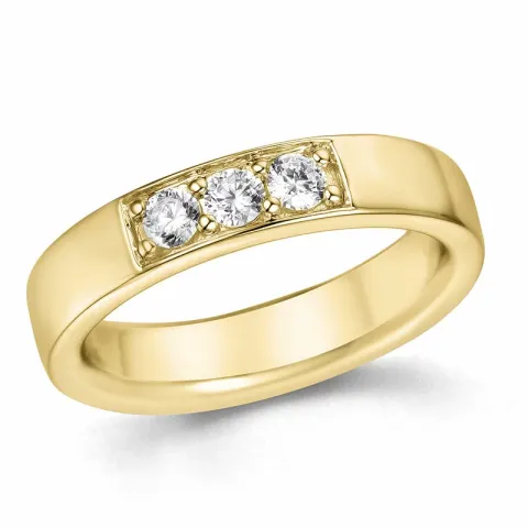 Diamant Memoirering in 14 Karat Gold 0,30 ct