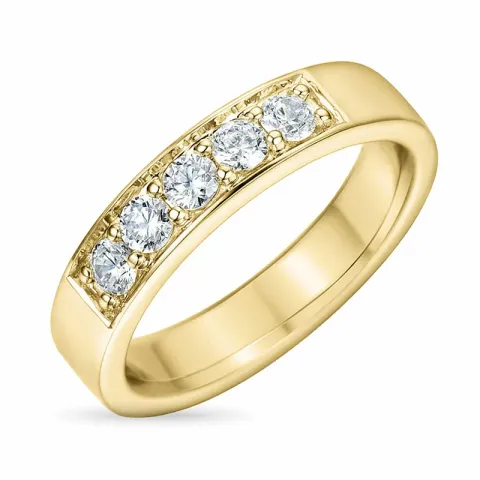 Diamant Memoirering in 14 Karat Gold 0,50 ct