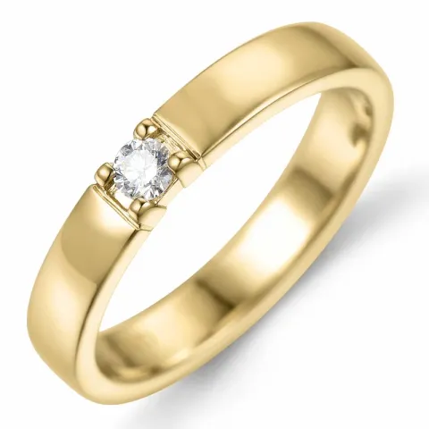 Kampagne - Memoirering in 14 Karat Gold 1 x 0,07 ct