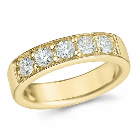 Diamant Memoirering in 14 Karat Gold 1,0 ct