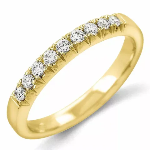 Diamant memoirering in 14 karat gold 0,24 ct