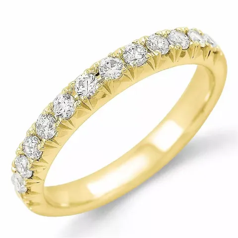 Diamant memoirering in 14 karat gold 0,49 ct