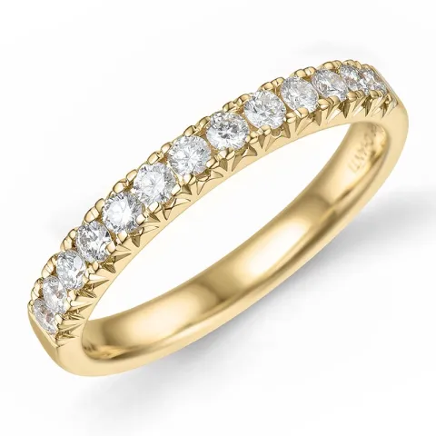 Diamant memoirering in 14 karat gold 0,49 ct
