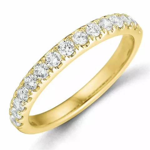 Diamant memoirering in 14 karat gold 0,49 ct