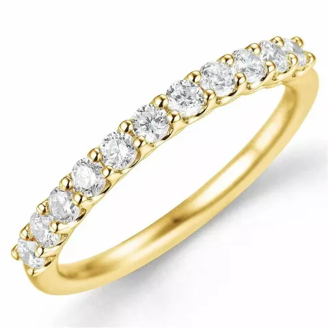 Diamant memoirering in 14 karat gold 0,49 ct