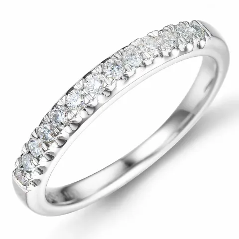 Kollektionsmuster Diamant Memoirering in 14 Karat Weißgold 0,24 ct