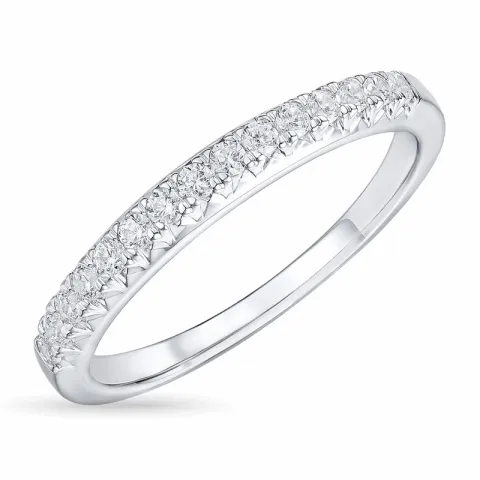 Diamant memoirering in 14 karat weißgold 0,26 ct