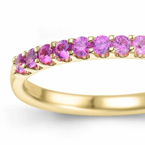 pink Saphir Memoirering in 14 Karat Gold 0,57 ct