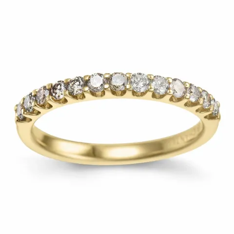 Champagner Diamant Memoirering in 14 Karat Gold 0,40 ct