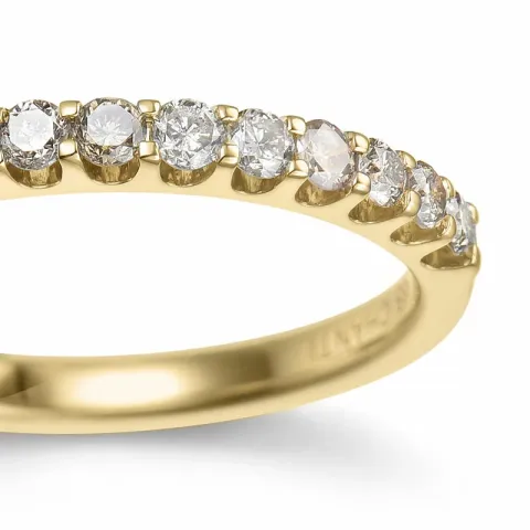 Champagner Diamant Memoirering in 14 Karat Gold 0,40 ct