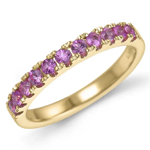 pink Saphir Memoirering in 14 Karat Gold 0,69 ct