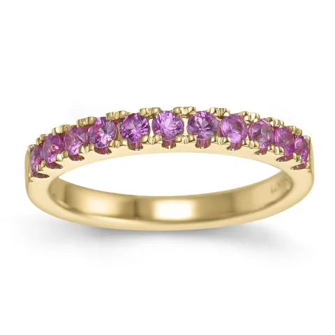 pink Saphir Memoirering in 14 Karat Gold 0,69 ct