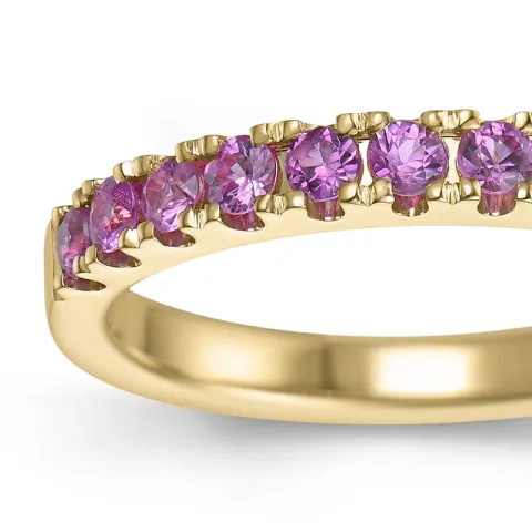 pink Saphir Memoirering in 14 Karat Gold 0,69 ct