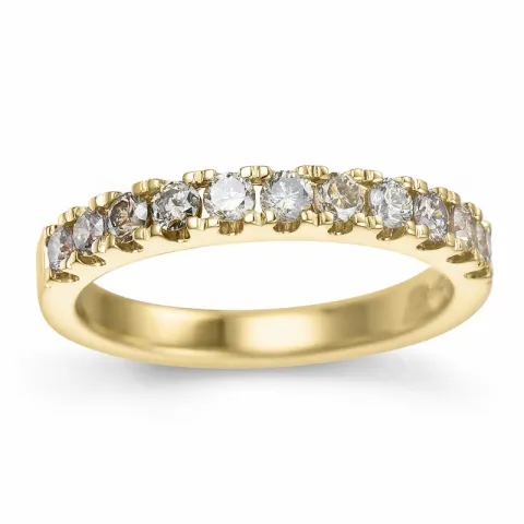 Champagner Diamant Memoirering in 14 Karat Gold 0,50 ct