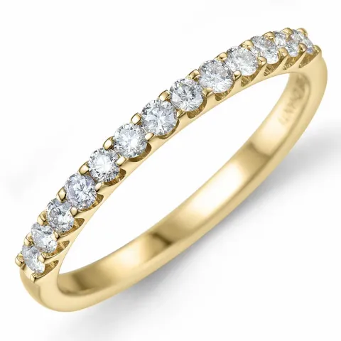 Diamant memoirering in 14 karat gold 0,36 ct