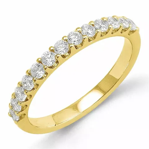 Diamant memoirering in 14 karat gold 0,51 ct