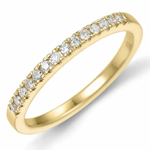 Diamant Memoirering in 14 Karat Gold 0,15 ct