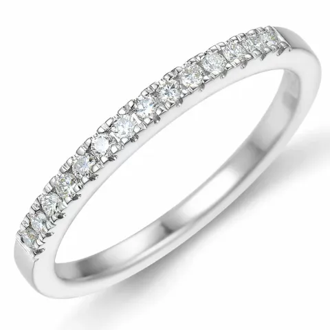 Diamant memoirering in 14 karat weißgold 0,15 ct