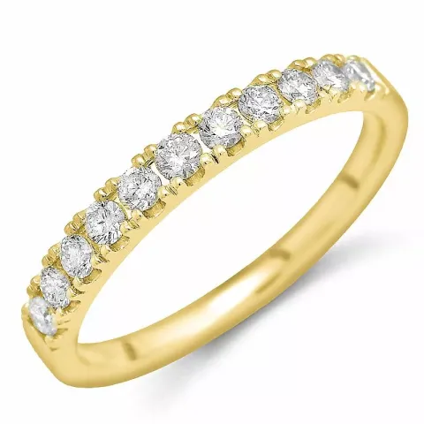 Diamant memoirering in 14 karat gold 0,41 ct