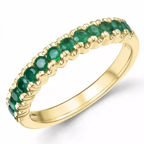 Kollektionsmuster Smaragd Ring in 14 Karat Gold 