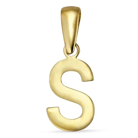 Kollektionsmuster buchstab s Anhänger aus 8 Karat Gold