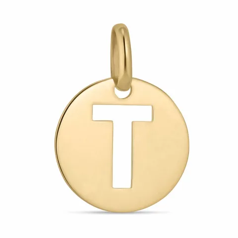 buchstab t Anhänger aus 8 Karat Gold