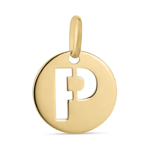 buchstab p Anhänger aus 8 Karat Gold